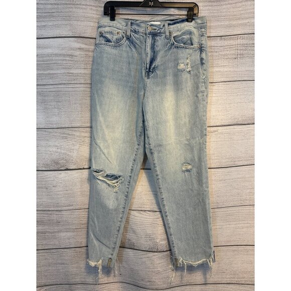 Pistola Light Wash Distressed High-Waisted Jeans Size 30 - Picture 1 of 4